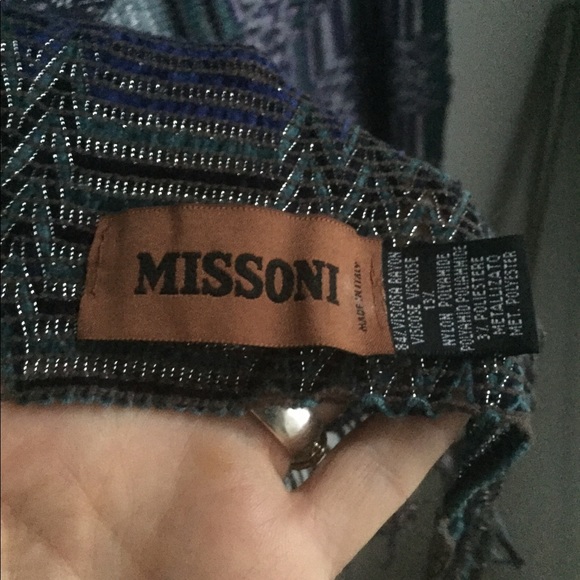 Missoni Purple Pink Metallic Shawl/Scarf - Picture 6 of 8